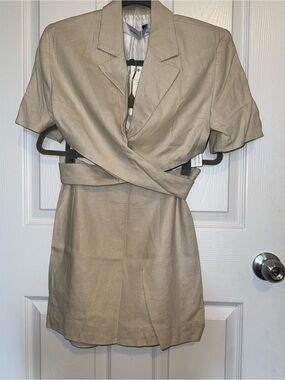 Bershka Beige/Tan Wrap Skirt Set